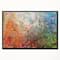 Designart - Board Stained Abstract Art - Abstract Framed Canvas Art Print